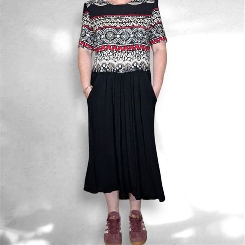 Vintage 80s patterned - , bodice
