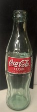 1996  Coca-Cola Classic Coke Bottle Glass  8oz USA *EMPTY*