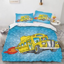 Magic school bus quilt - school,