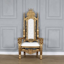 Throne Chair -  Gold Frame -