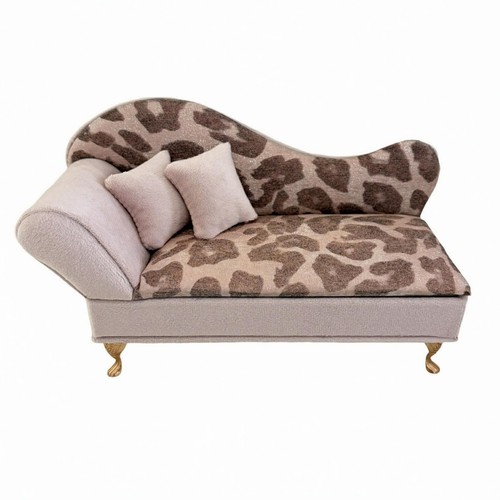 Miniature leopard print sofa - leopard-print,