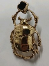 Pair of Golden Scarab Beatle