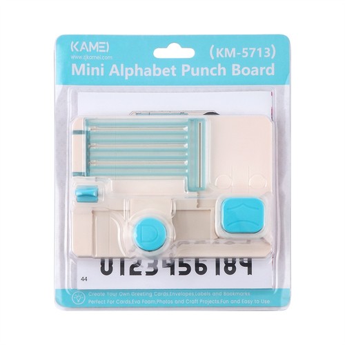 Mini alphabet punch board for - punch,