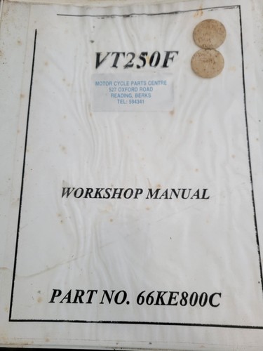 Honda vt250f workshop manual - honda,