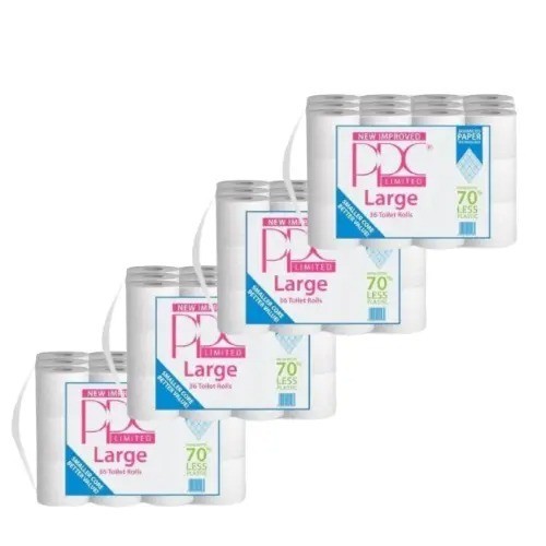 144 rolls toilet roll - 2, ply