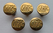 5 x Old Surrey & Burstow Hunt Buttons