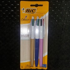 BIC 4 Colours Wood Effect