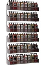 2 Pack Spice Rack Organizer 3 Tier Counter top Stand or Wall Mounted Storage New