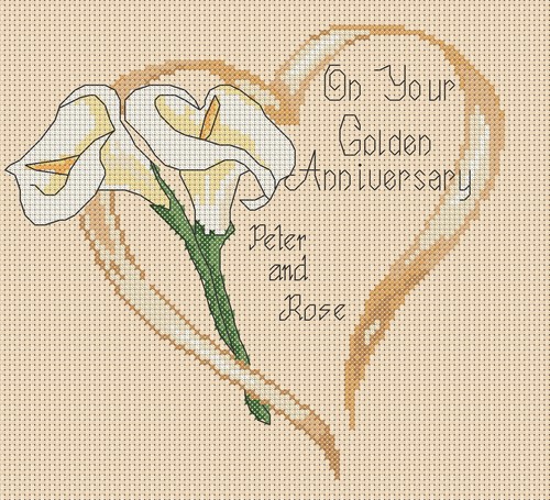 Cross stitch chart golden - stitch,
