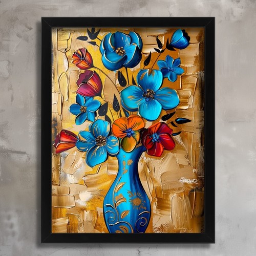 Vibrant floral art print - vibrant,