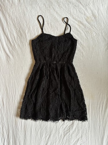 Girls little black dress - little, lacey