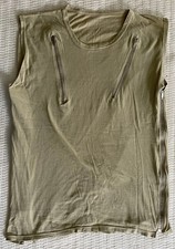 Vintage Late 1970’s Punk Men’s Zippered Vest  Tank Top 4 Zips