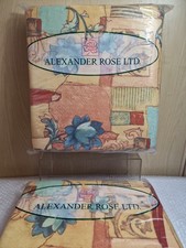 Alexander Rose Ltd Set Of 4 Garden Kitchen Chair Seat Pads Country Floral