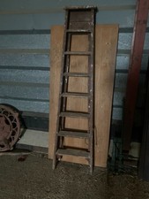 vintage wooden step ladder