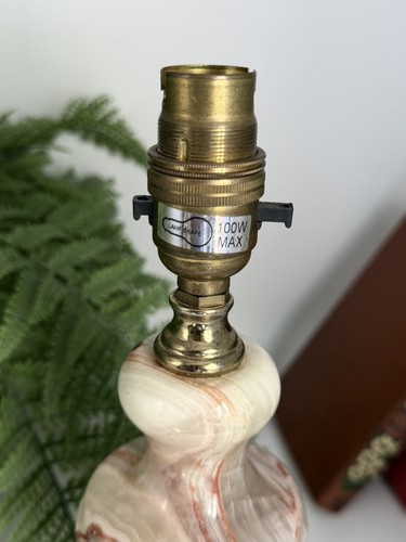Vintage marble onyx lamp green - marble,