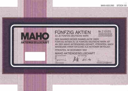 Maho 1992 pfronten allgäu - maho,