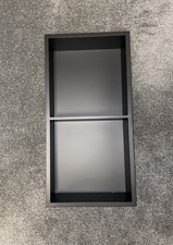 Gray Shower Niche Wall Insert for Bathroom, Double 12” x 12” Tile Niche