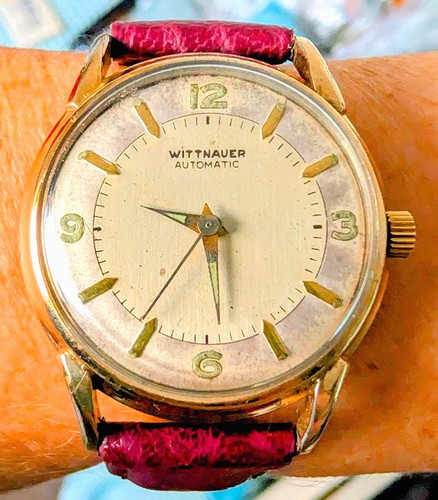 Gents 1950s swiss wittnauer - gf,