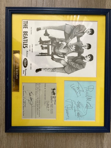 The beatles signed photo - beatles,