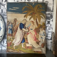 Antique Tapestry On Frame