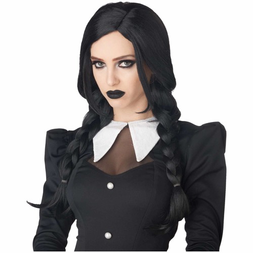 Dark braids spooky goth girl - dark,