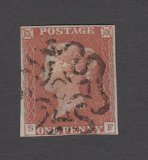 GB QV 1841 SG8m 1d Penny Red
