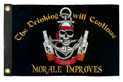 Drinking will continue 12x18in - will,