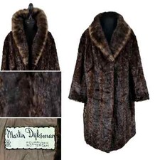 Vintage Real Fur Mink Coat beautiful brown coat for women Excellent Condition