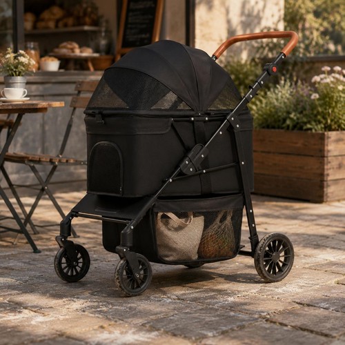 Foldable pet stroller - foldable,