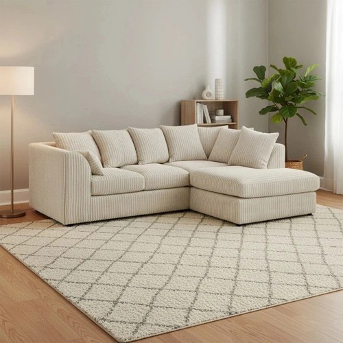 Cream corner jumbo - cream, couch