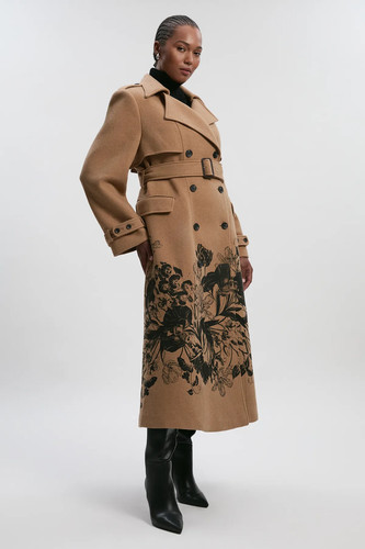 Karen millen wool look - millen, coat