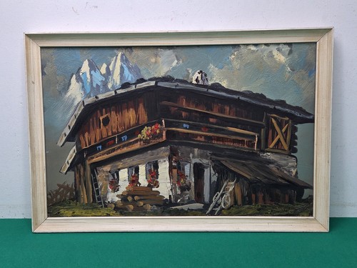 Framed vintage swiss - framed,