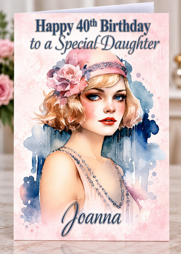 Personalised birthday card art - birthday,
