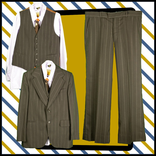 Superb 60s dandy men brown - dandy, men's