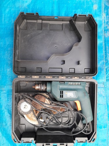 Black decker drill with some - black,