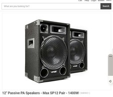 12’’ Passive PA Speakers