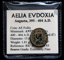 XF Scarce Aelia Eudoxia 404AD