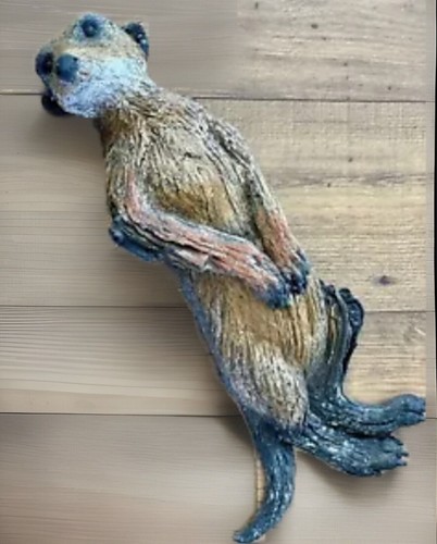 Meerkat wall sculpture - meerkat,