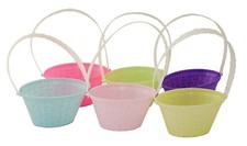 Easter Baskets Set of 6 Pastel