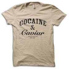 Funny "Cocaine and Caviar" Joke T-Shirt M5712