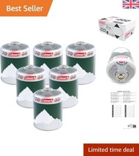 Pack of 6 C500 Gas Cartridges - Reliable Fuel for Camping Stoves & Lanterns