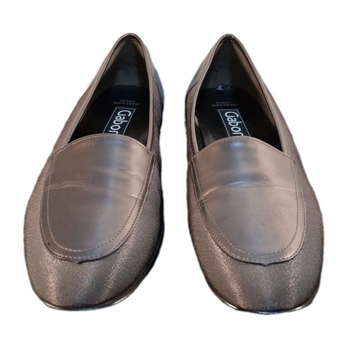 Gabor loafers silver leather - gabor,