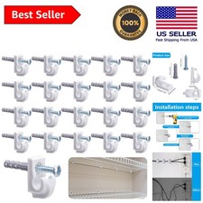 Versatile 25 Pcs Shelf Clips -