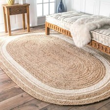 Oval Rug 100% Natural Jute