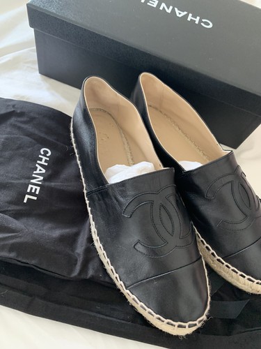 Chanel black espadrilles - chanel,