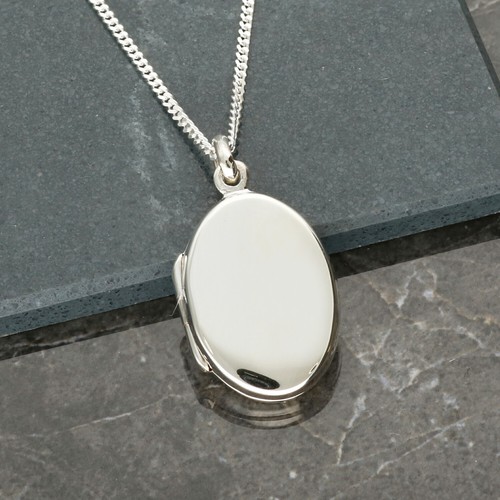 Sterling silver polished oval - sterling,