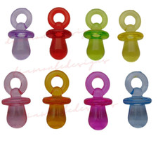 20 Pcs -  31mm Random Mixed Acrylic Smooth Dummy Dummies Charm Pram C291