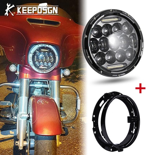 Led round headlight drl - 7",