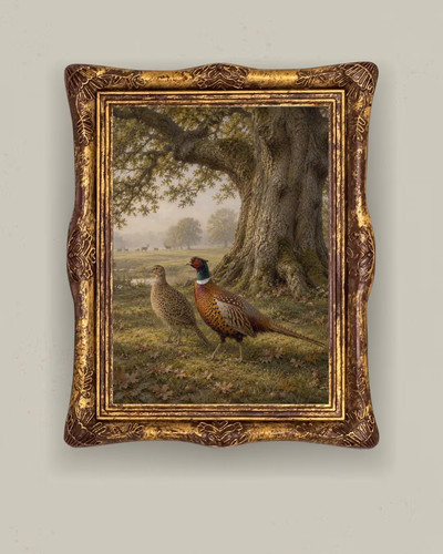 Pheasant oak tree wall - tree,