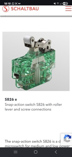 Schaltbau s826 micro switch - s826,